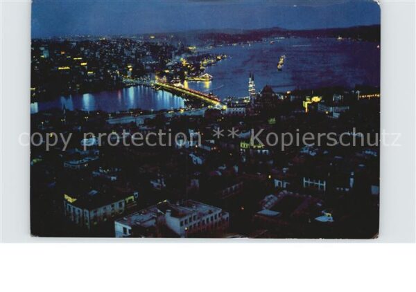 Istanbul Constantinopel Galata Brücke Bosphorus und Üsküdar Fli