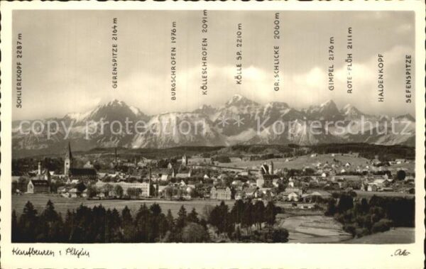Kaufbeuren Schlierekopf Gerenspitze Burgschrofen