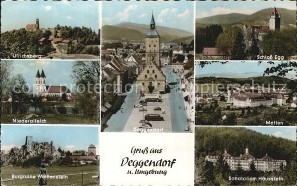 Deggendorf Donau Burgruine Weissenstein Metten Schloss E