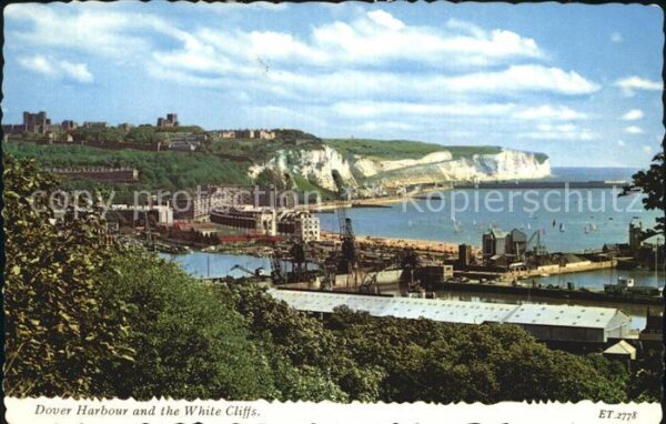 Dover Kent UK Dover Harbour White Cliffs