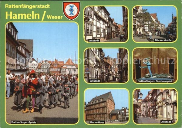 Hameln Weser Altstadt Bäckerstrasse Kurie-Haus