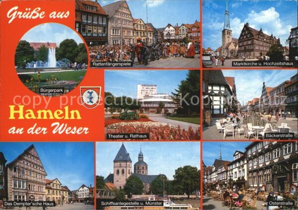 Hameln Weser Marktkirche Theater Rathaus Münster