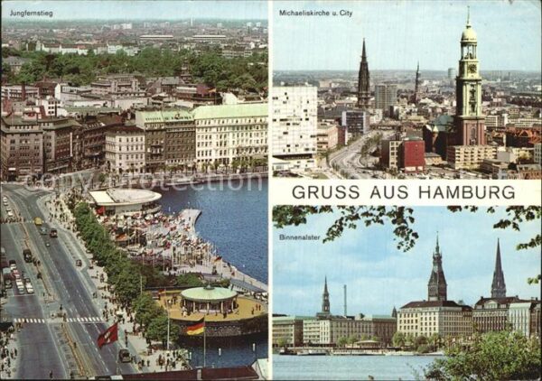 Hamburg Michaeliskirche Jungfernstieg Binnenals