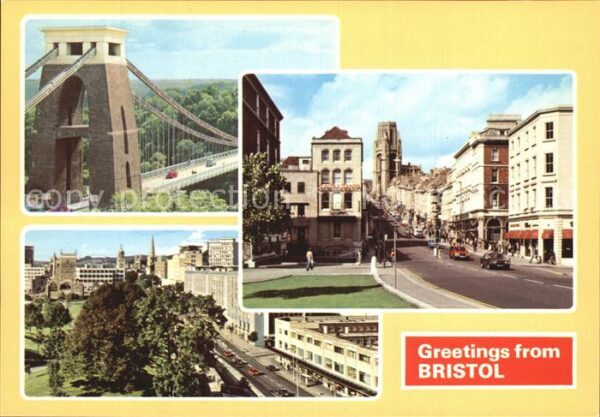 Bristol UK Suspension Bridge Park Street Castle
