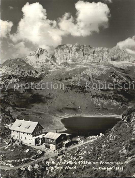 Freiburgerhuette Formarinsee Rote Wand