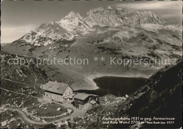 Freiburgerhuette Formarinsee Rote Wand