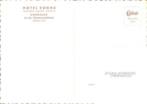 Hornberg Schwarzwald Hotel Sonne – Bild 2