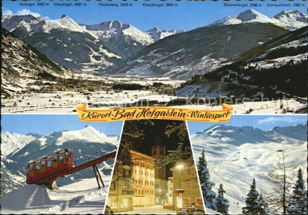 Bad Hofgastein Bergbahn Ankogel Graukogel Kreuzkogel