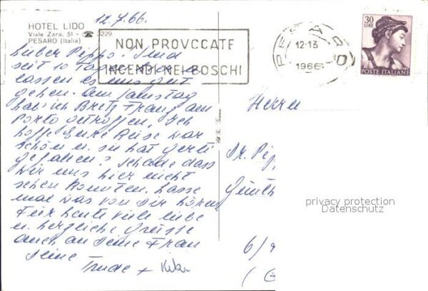 Pesaro Hotel Lido Segelboot – Bild 2