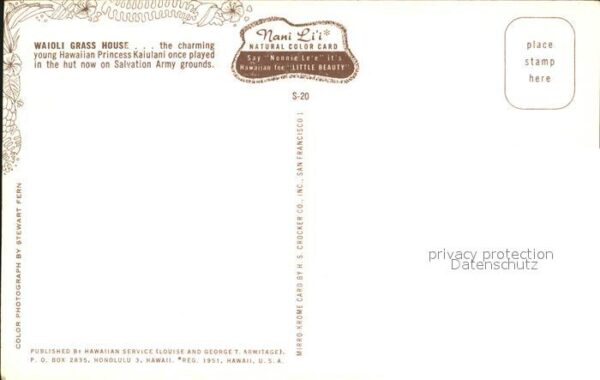 Honolulu Waioli Grass House Salvation Army groun – Bild 2