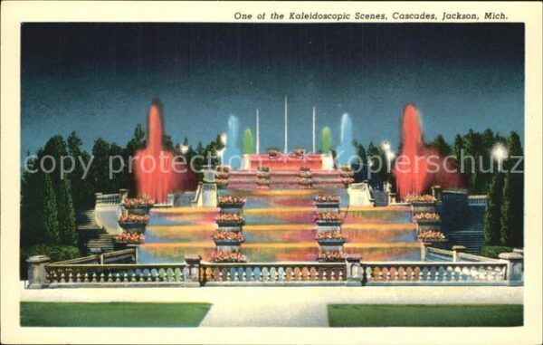 Jackson Michigan Kaleidoscopic Scenes Cascades Illuminat