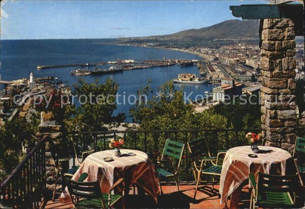 Malaga Andalucia Vista parcial desde Gibralfaro Puerto H