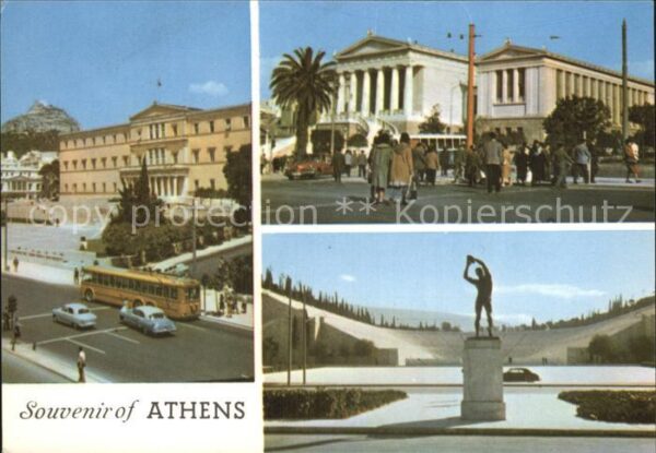 Athens Athen Teilansichten Denkmal Statue