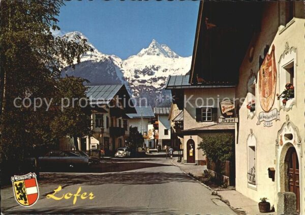 Lofer Ortspartie mit Blick zum Reifhorn Lofer