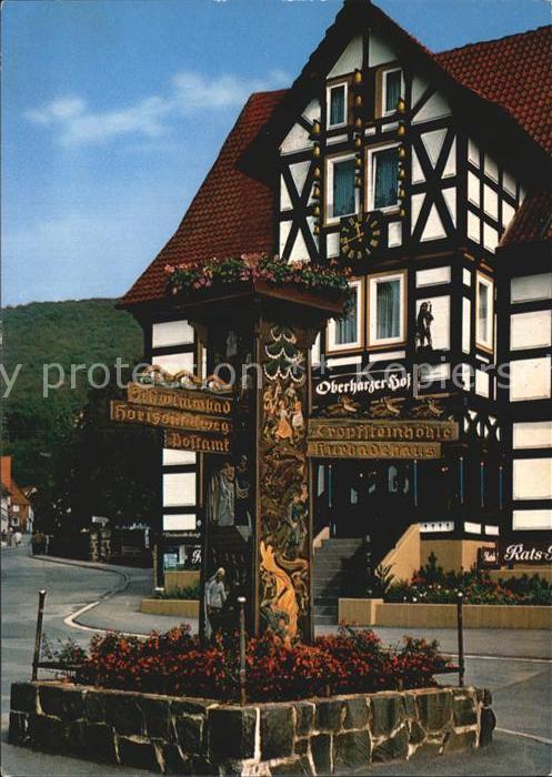 Bad Grund Moorheilbad Wegweiser Oberharzer Hof Re