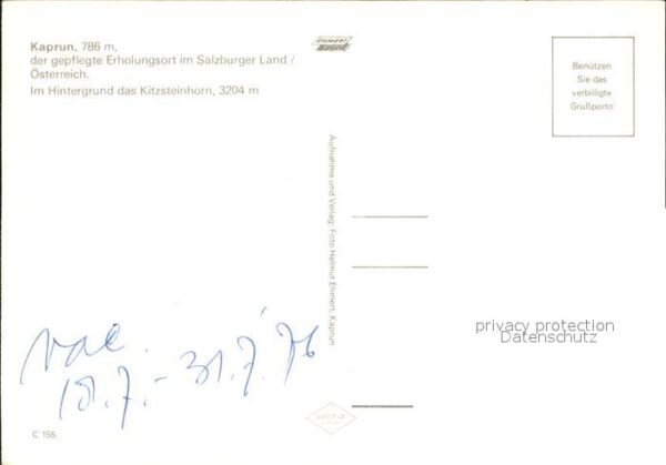 Kaprun Ortspartie mit Hotels Restaurants Kitzs – Bild 2