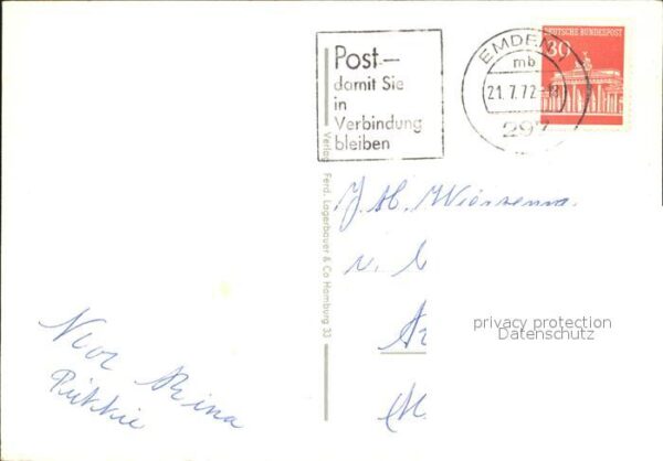 Emden Ostfriesland Delft Schleuse Frachtkahn Mole Passagie – Bild 2