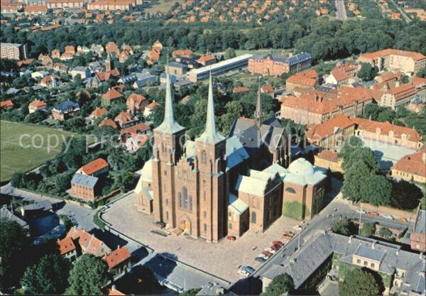 Roskilde Domkirken Dom Fliegeraufnahme