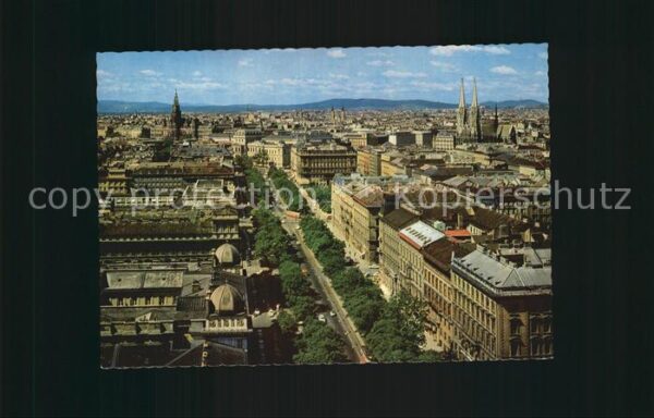 Wien Ringstrasse Blick vom Ringturm