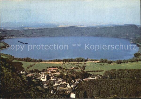 Maria Laach Glees Abtei Kloster Laacher See Fliegeraufnah