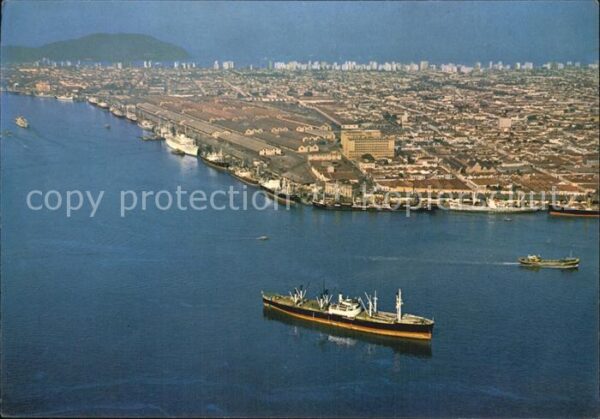 Santos Brazil Quays of the biggest coffee export cent
