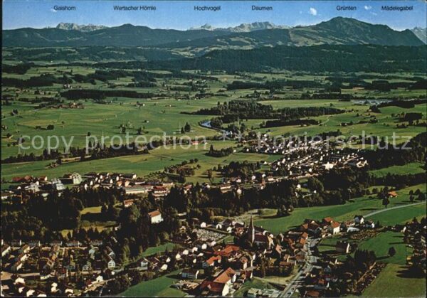 Waltenhofen Allgaeu Alpenpanorama Fliegeraufnahme