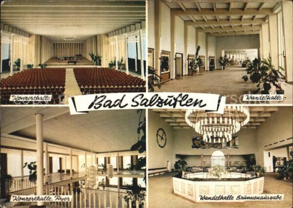Bad Salzuflen Konzerthalle Foyer Wandelhalle Brunnen