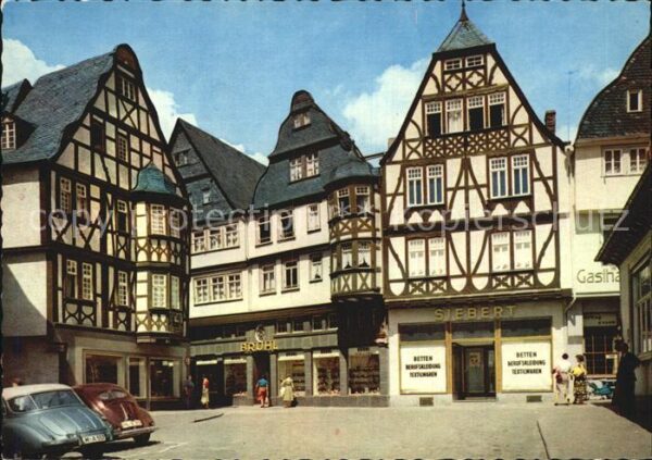 Limburg Lahn Am Kornmarkt Fachwerkhäuser Ladengeschä