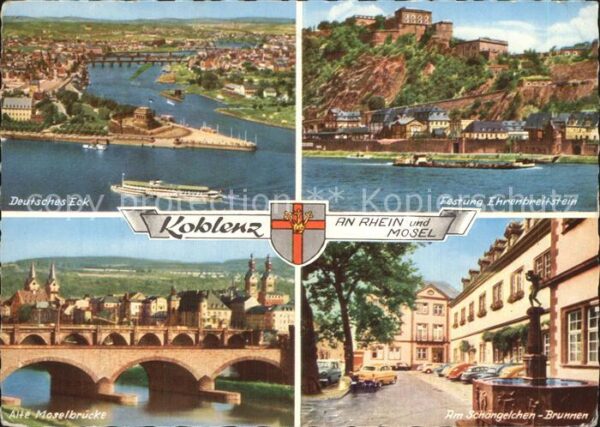 Koblenz Rhein Deutsches Eck Festung Ehrenbreitstein A