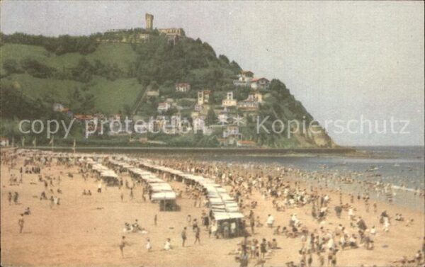 San Sebastian  Pais Vasco ES Strandpartie