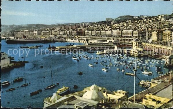 Alger Algerien Fliegeraufnahme Hafen