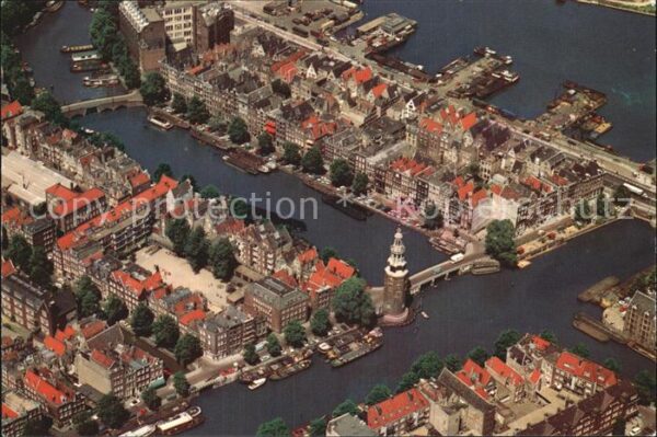 Amsterdam Niederlande Fliegeraufnahme Montelbaanstoren