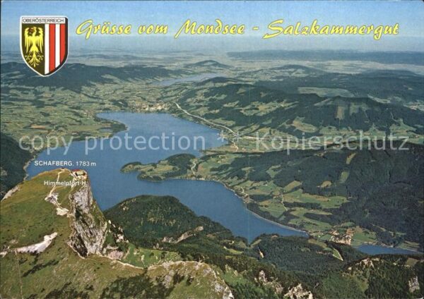 Mondsee Salzkammergut Fliegeraufnahme