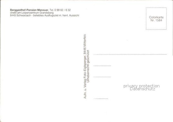 Grandsberg Niederbayern Berggasthof Menauer Loipenzentrum – Bild 2