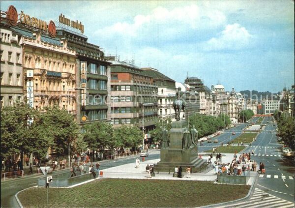 Praha Prahy Prague Vaclavske namesti Wenzelsplatz