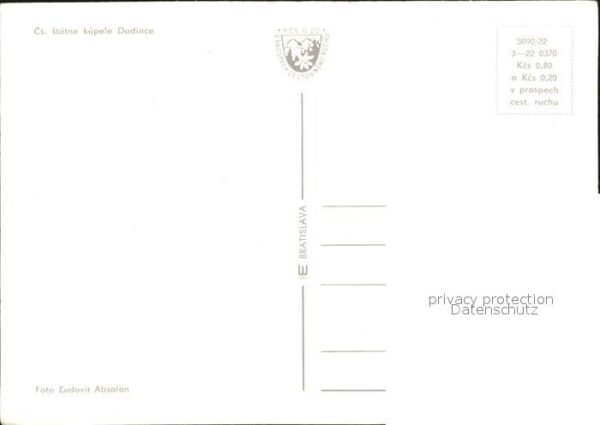 Bratislava Pressburg Pozsony statne kupele Dudince – Bild 2