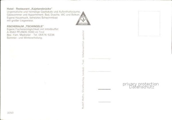 Pfunds Hotel Kajetansbrücke Fischeralm – Bild 2