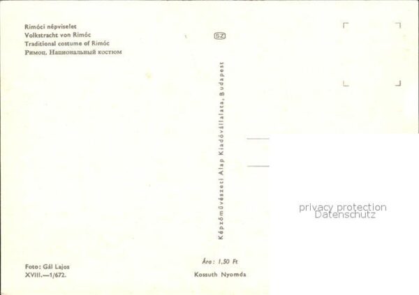 Ungarn Volkstracht von Rimoc – Bild 2