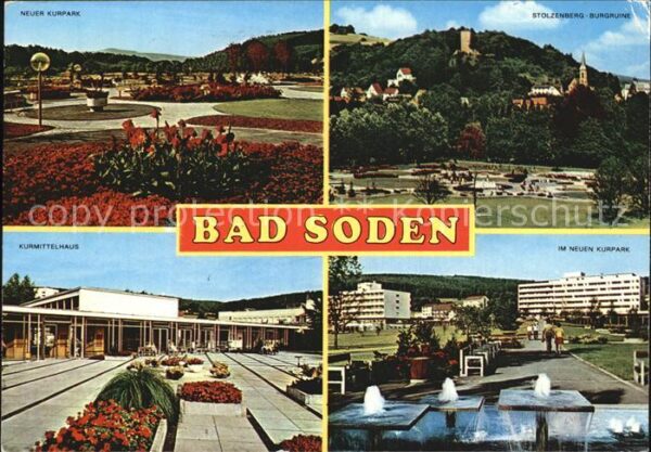 Bad Soden Taunus Kurpark Stolzenberg Burgruine Kurmittel
