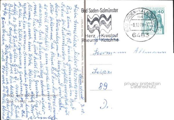 Bad Soden Taunus Kurpark Stolzenberg Burgruine Kurmittel – Bild 2