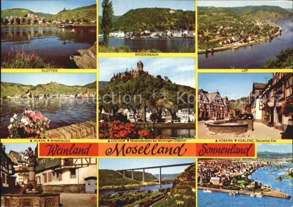 Cochem Mosel Brodenbach Lof Kobern Koblenz Alken Klo