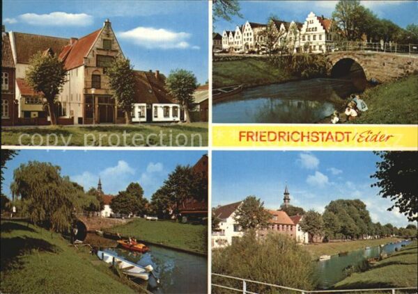 Friedrichstadt Eider Partien am Fluss