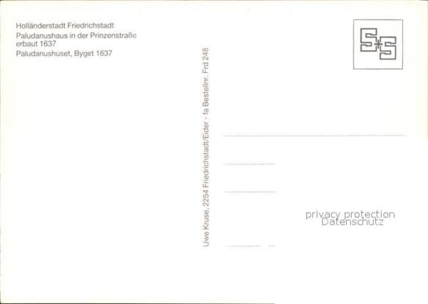 Friedrichstadt Eider Paludanushaus in Prinzenstrasse – Bild 2