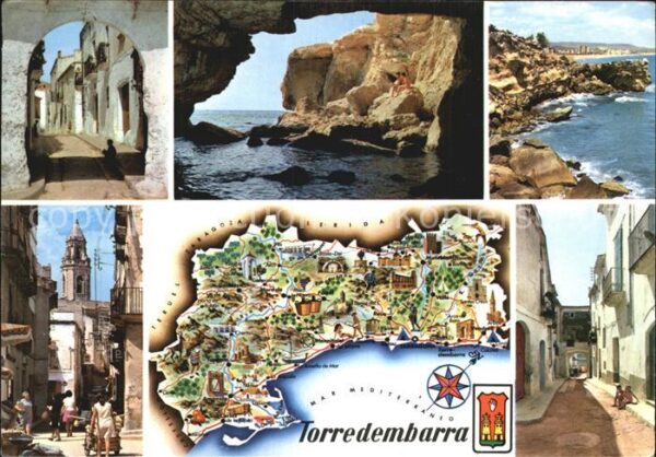 Torredembarra mit Landkarte