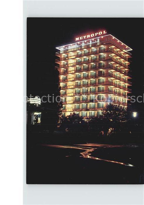 Slatni Pjasazi Hotel Metropol bei Nacht