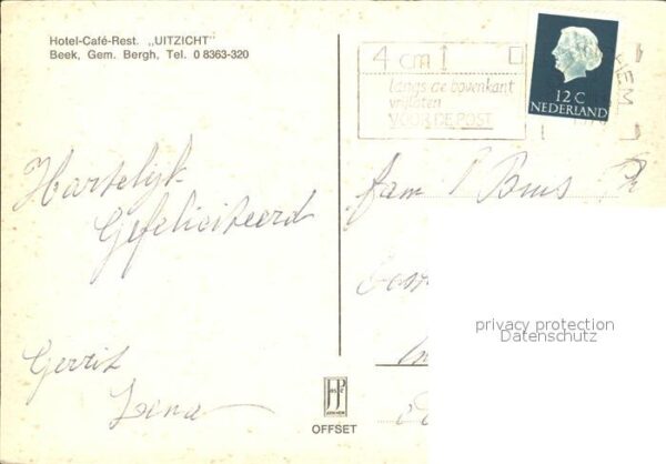 Beek Niederlande Hotel Cafe Restaurant Uitzicht – Bild 2
