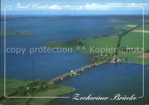 Usedom Fliegeraufnahme Zecheriner Brücke
