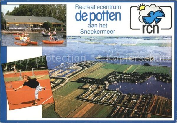 Sneek Fliegeraufnahme Recreatiecentrum de pot