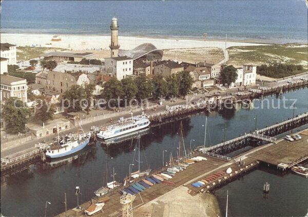 Warnemuende Ostseebad Fliegeraufnahme Alter Strom