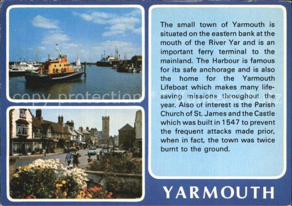 Yarmouth Hafen und Ortspartie